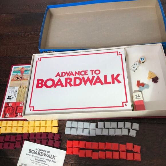 Advance to Boardwalk Game Parker Brothers Vintage 1985 Complete Board Game - Picture 12 of 12